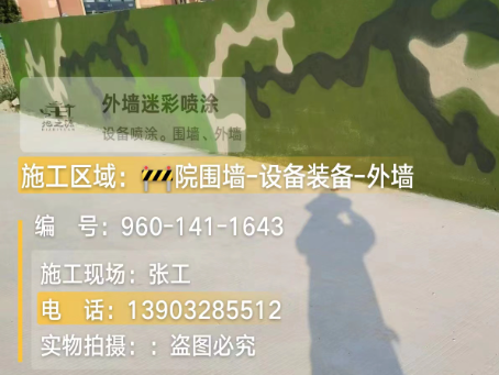 琼中 迷彩漆喷涂价格（按平方米计费）